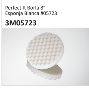 Perfect It Borla 8”Esponja Blanca #057233M05723