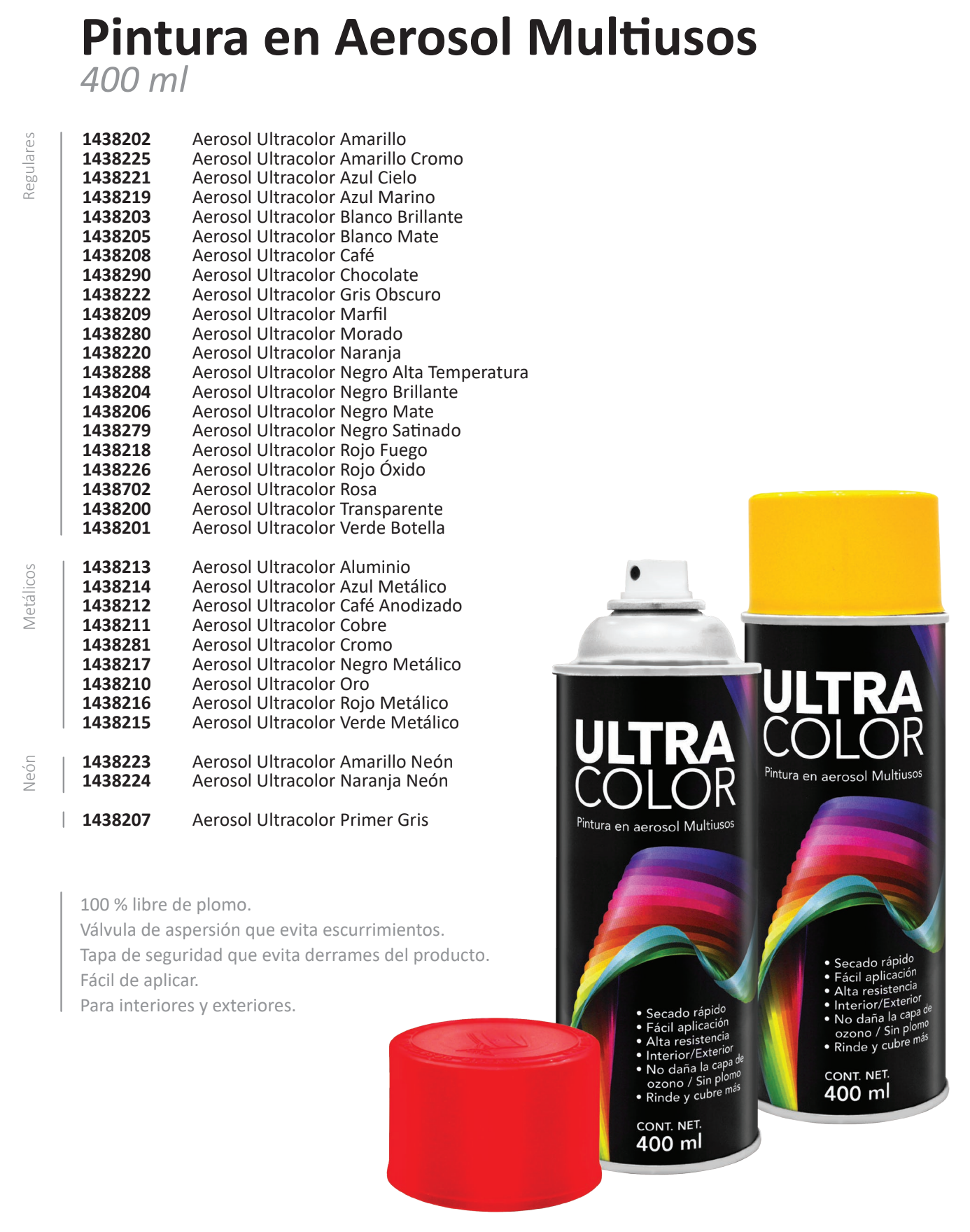 zz Pintura en Aerosol Multiusos ultracolor