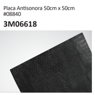 Placa An??sonora 50cm x 50cm#088403M06618