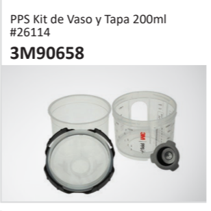 PPS Kit de Vaso y Tapa 200ml#261143M90658