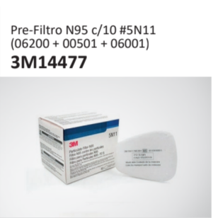 Pre-Filtro N95 c10 #5N11(06200 + 00501 + 06001)3M14477