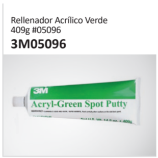 Rellenador Acrílico Verde 409g #05096 3M05096