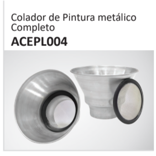 Colador de Pintura metálicoCompletoACEPL004