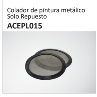 Colador de pintura metálicoSolo RepuestoACEPL015