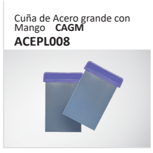 Cuña de Acero grande conMango CAGMACEPL008