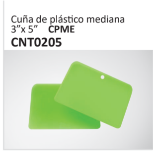 Cuña de plás??co mediana3”x 5” CPMECNT0205