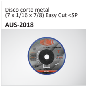 Disco corte metal(7 x 116 x 78) Easy Cut SPAUS-2018