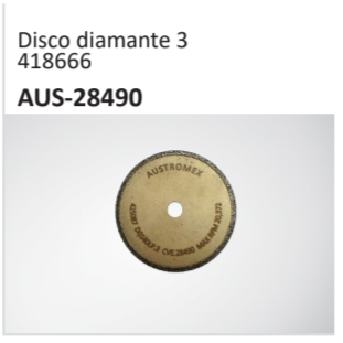 Disco diamante 3418666AUS-28490