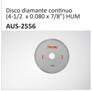 Disco diamante continuo(4-12 x 0.080 x 78”) HUM AUS-2556