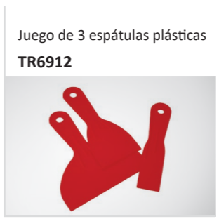 Juego de 3 espátulas plás??casTR6912