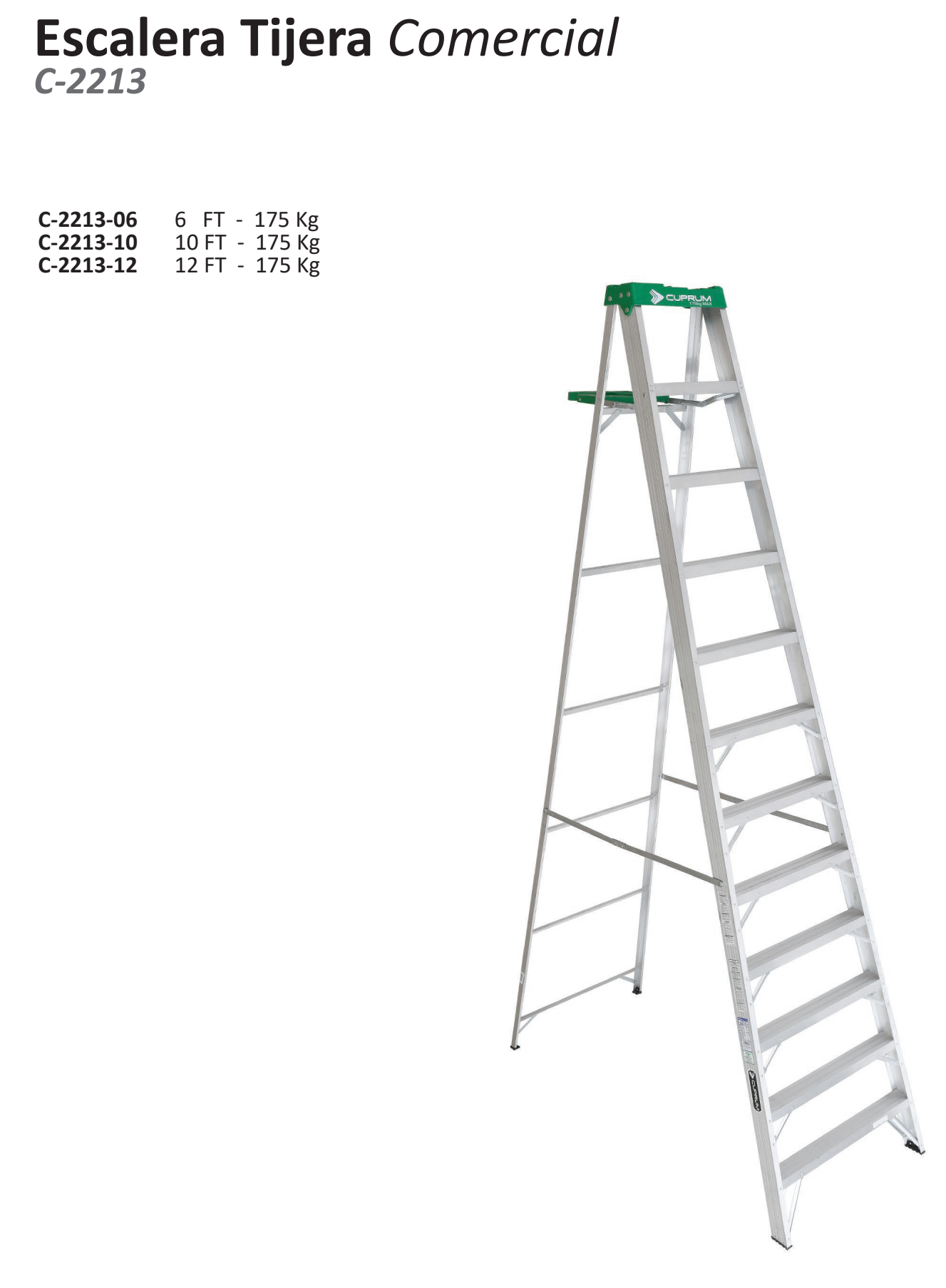 zz Escalera Tijera Comercial C-2213