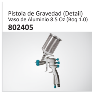 Pistola de Gravedad (Detail)Vaso de Aluminio 8.5 Oz (Boq 1.0) 802405
