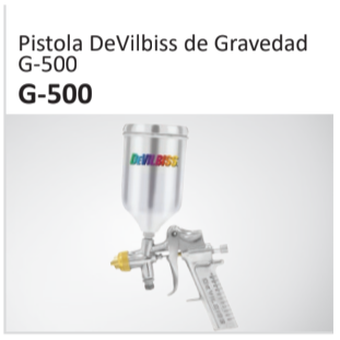 Pistola DeVilbiss de GravedadG-500