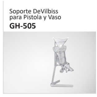 Soporte DeVilbisspara Pistola y VasoGH-505