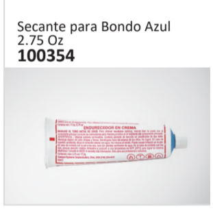 Secante para Bondo Azul2.75 Oz100354