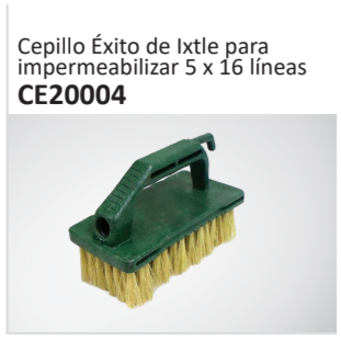 Cepillo Éxito de Ixtle paraimpermeabilizar 5 x 16 líneas CE20004
