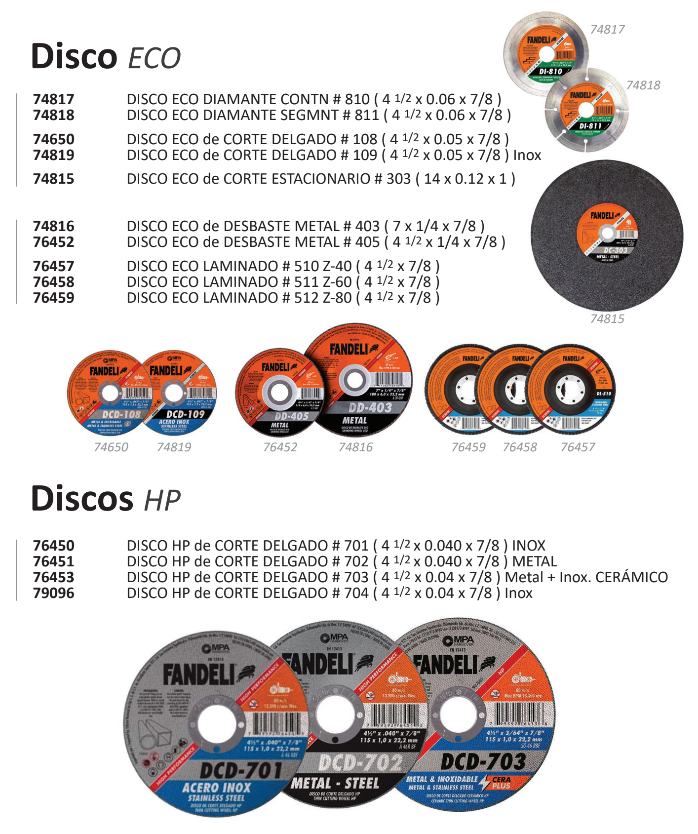 zz Disco ECO HP delgado laminado