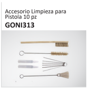 Accesorio Limpieza paraPistola 10 pzGONI313