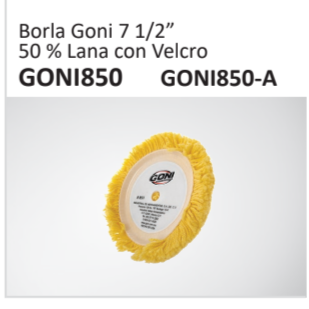Borla Goni 7 12”50 % Lana con Velcro GONI850 GONI850-A