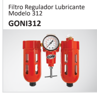 Filtro Regulador LubricanteModelo 312GONI312
