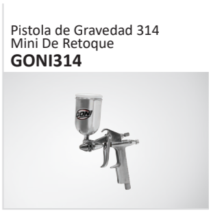 Pistola de Gravedad 314Mini De Retoque GONI314