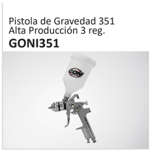 Pistola de Gravedad 351Alta Producción 3 reg. GONI351
