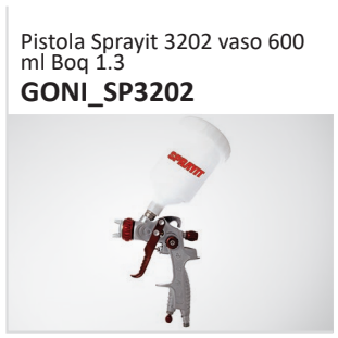 Pistola Sprayit 3202 vaso 600ml Boq 1.3GONI_SP3202