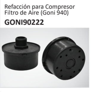 Refacción para Compresor Filtro de Aire (Goni 940) GONI90222