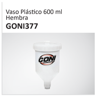 Vaso Plástico 600 mlHembra GONI377