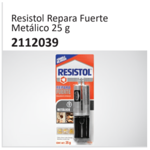 Resistol Repara FuerteMetálico 25 g 2112039