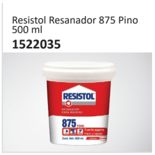 Resistol Resanador 875 Pino500 ml 1522035
