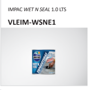 IMPAC WET N SEAL 1.0 LTSVLEIM-WSNE1