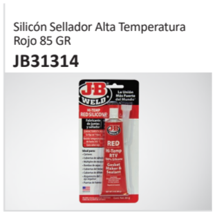 Silicón Sellador Alta TemperaturaRojo 85 GR JB31314