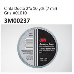 Cinta Ducto Gris #01010 3M00237
