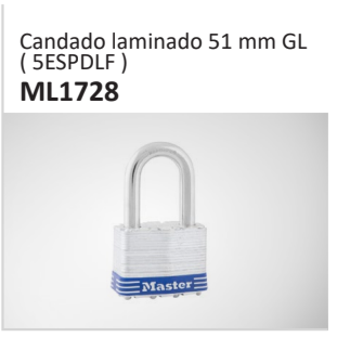 Candado laminado 51 mm GL( 5ESPDLF ) ML1728