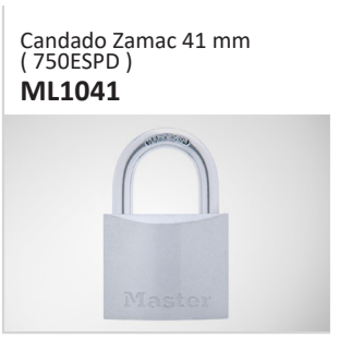 Candado Zamac 41 mm( 750ESPD ) ML1041