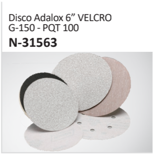 Disco Adalox 6” VELCROG-150 - PQT 100 N-31563