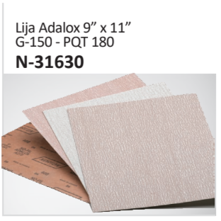 Lija Adalox 9” x 11”G-150 - PQT 180N-31630