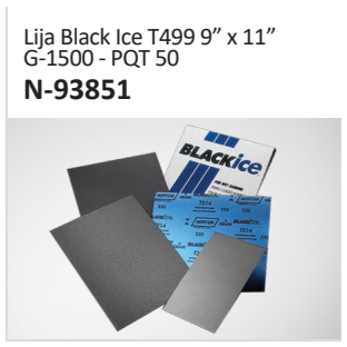 Lija Black Ice T499 9” x 11”G-1500 - PQT 50N-93851