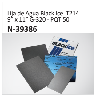 Lija de Agua Black Ice T2149” x 11” G-320 - PQT 50 N-39386
