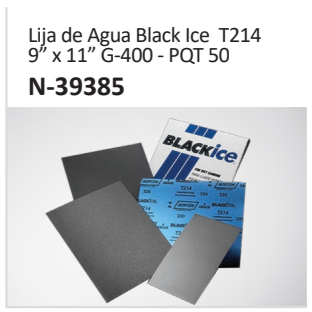 Lija de Agua Black Ice T2149” x 11” G-400 - PQT 50 N-39385
