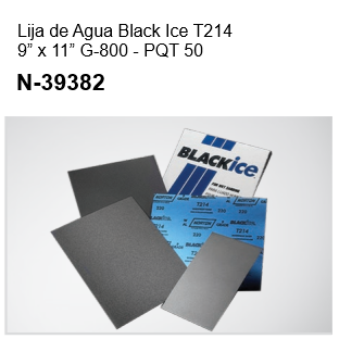 Lija de Agua Black Ice T2149” x 11” G-800 - PQT 50 N-39382