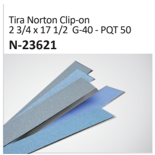 Tira Norton Clip-on2 34 x 17 12 G-40 - PQT 50 N-23621