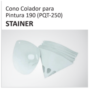 Cono Colador paraPintura 190 (PQT-250)STAINER