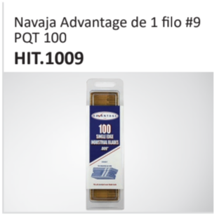 Navaja Advantage de 1 filo #9PQT 100 HIT.1009
