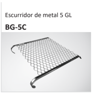 Escurridor de metal 5 GL BG-5C