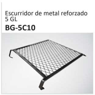 Escurridor de metal reforzado5 GL BG-5C10