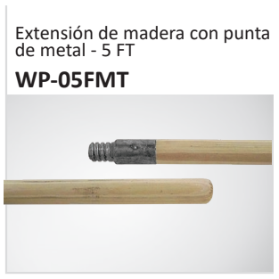 Extensión de madera con puntade metal - 5 FT WP-05FMT