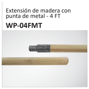 Extensión de madera conpunta de metal - 4 FT WP-04FMT