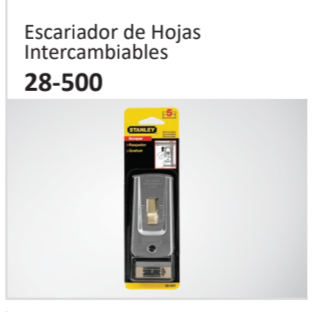 Escariador de HojasIntercambiables 28-500